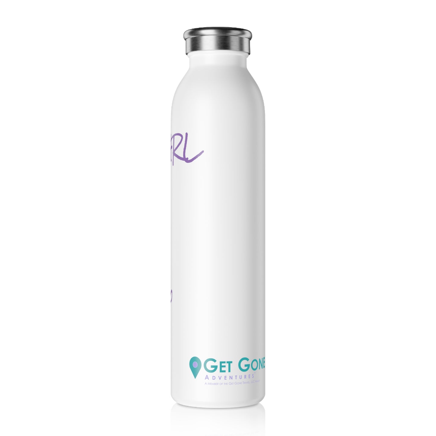 Just A Girl Who Loves to Travel Slim Water Bottle