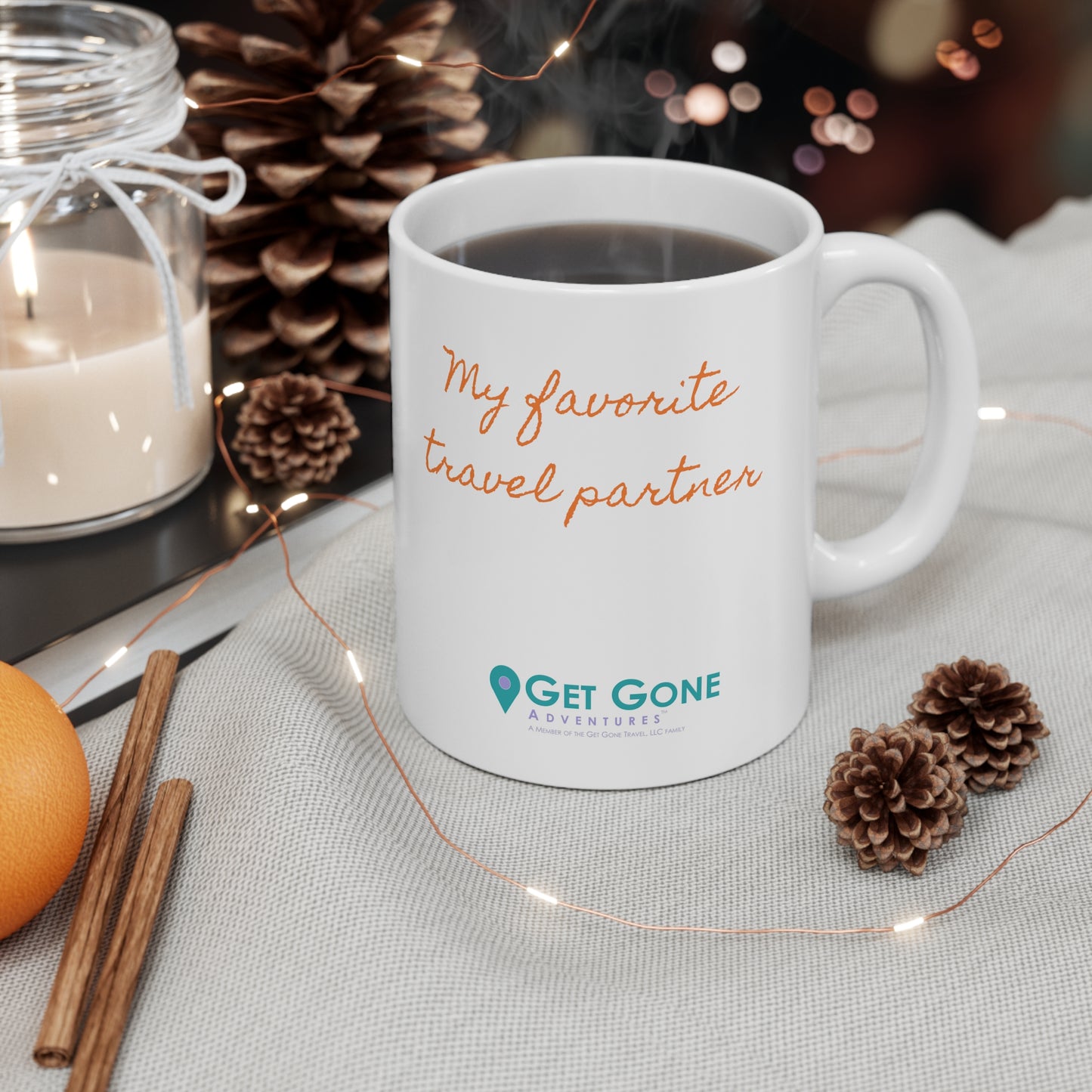 My Favorite Travel Partner Ceramic Mug 11oz